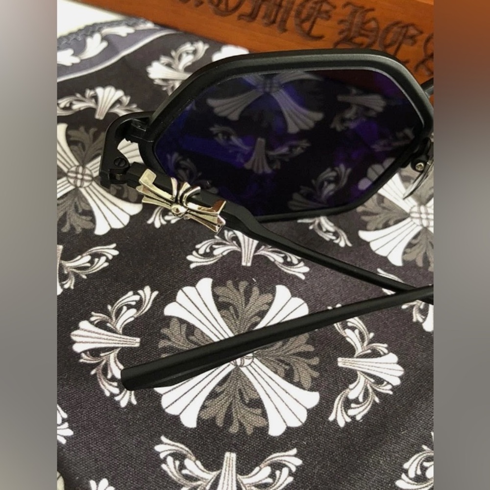 Chrome Hearts Datass sunglasses black lenses 54-21-147 - Picture 5 of 8